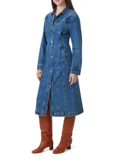 Best Denim Midi Dress In Denim