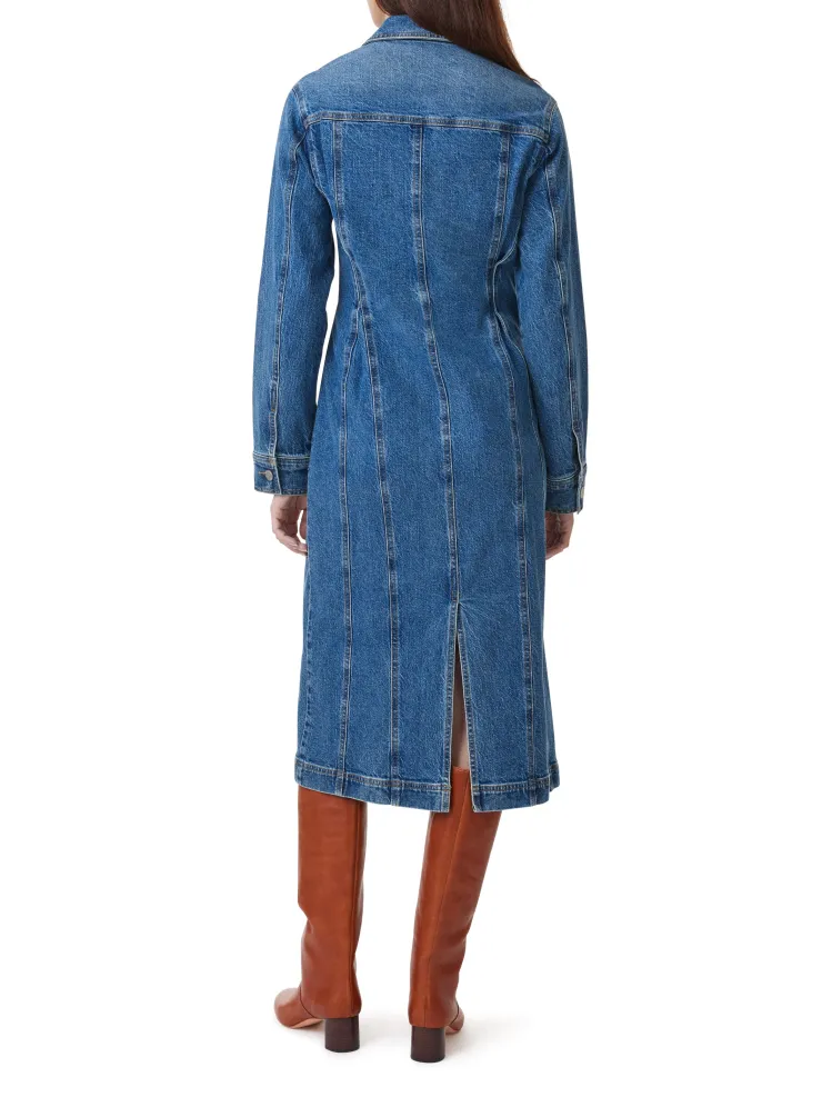 Best Denim Midi Dress In Denim