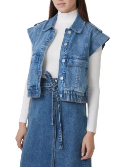 Best Denim Utility Vest In Denim|All Outerwear