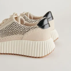 Hot Dolen Sneaker In Black Natural Raffia Shop All Athleisure|Sneaker