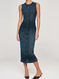 Fashion Esme Midi Dress In Denim