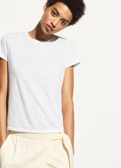 Sale Essential Pima Cotton Crew Neck T-Shirt In Basics And Tees