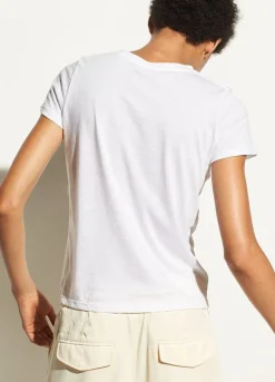 Sale Essential Pima Cotton Crew Neck T-Shirt In Basics And Tees