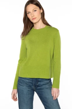 Hot Exposed Seam Crew Sweater In Sweaters
