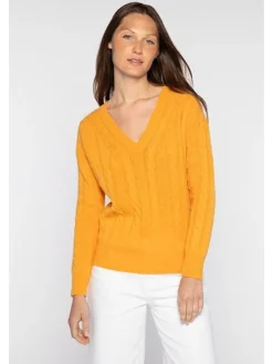 Discount Fashion Cable V-Neck In Sweaters