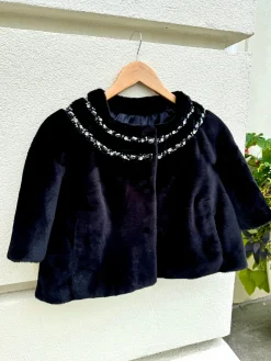 Best Faux Mink Crystal Bolero In Special Occasion Dresses