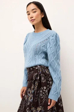 Fashion Felicia Sweater In Soft Harbor Sweaters