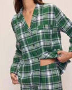 Hot Flannel Long PJ Set In All Loungwear
