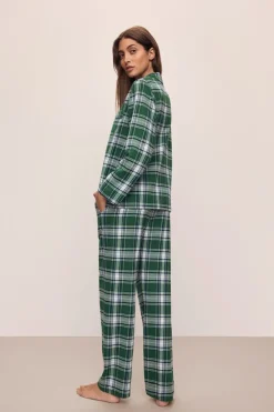 Hot Flannel Long PJ Set In All Loungwear