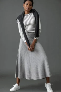 Clearance Flared Sweater Skirt In Sweaters|Skirts