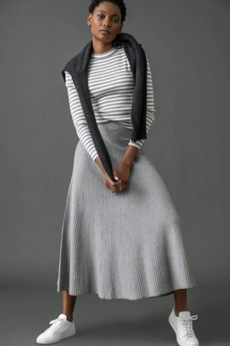 Clearance Flared Sweater Skirt In Sweaters|Skirts
