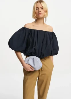Online Frenchie Gathered Bodysuit In Blouses