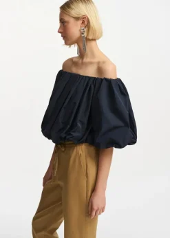Online Frenchie Gathered Bodysuit In Blouses