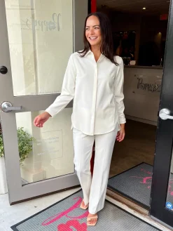Clearance Full Length Straight Leg Pant In Pants