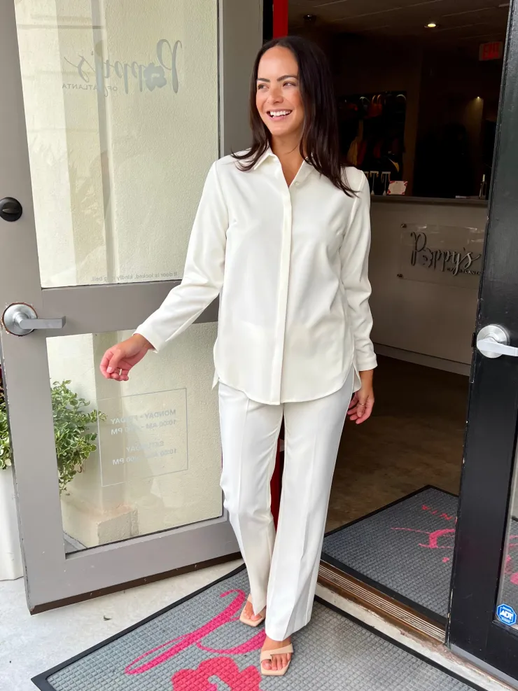 Clearance Full Length Straight Leg Pant In Pants
