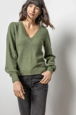New Full Sleeve V-Neck Sweater In Sweaters