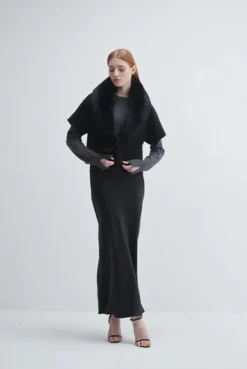Discount Fur Collar Jacket In All Outerwear