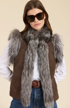 Best Fur Suede Vest In All Outerwear
