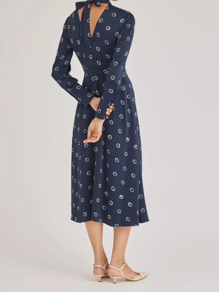 Clearance Dress In Navy Combo Special Occasion Dresses