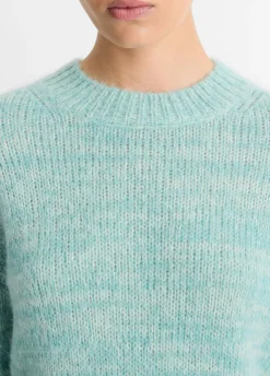 Best Italian Marled Alpaca-Blend Crew Neck Sweater In Sweaters