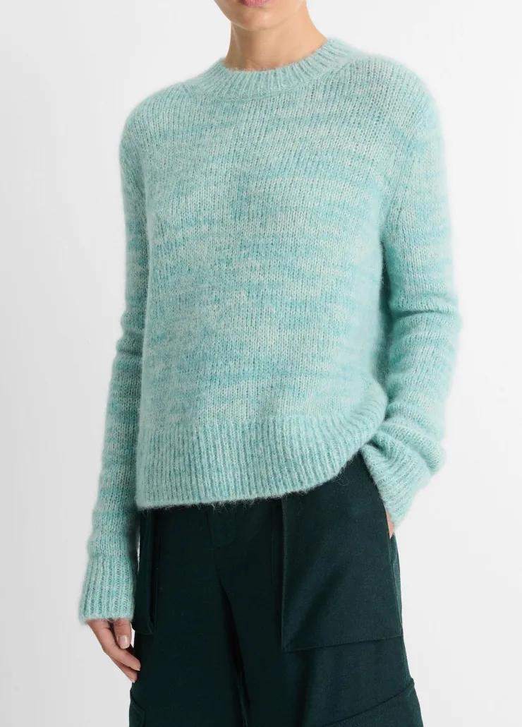 Best Italian Marled Alpaca-Blend Crew Neck Sweater In Sweaters