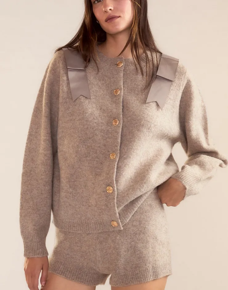 Fashion Ivy Wool Cardigan In Sweaters