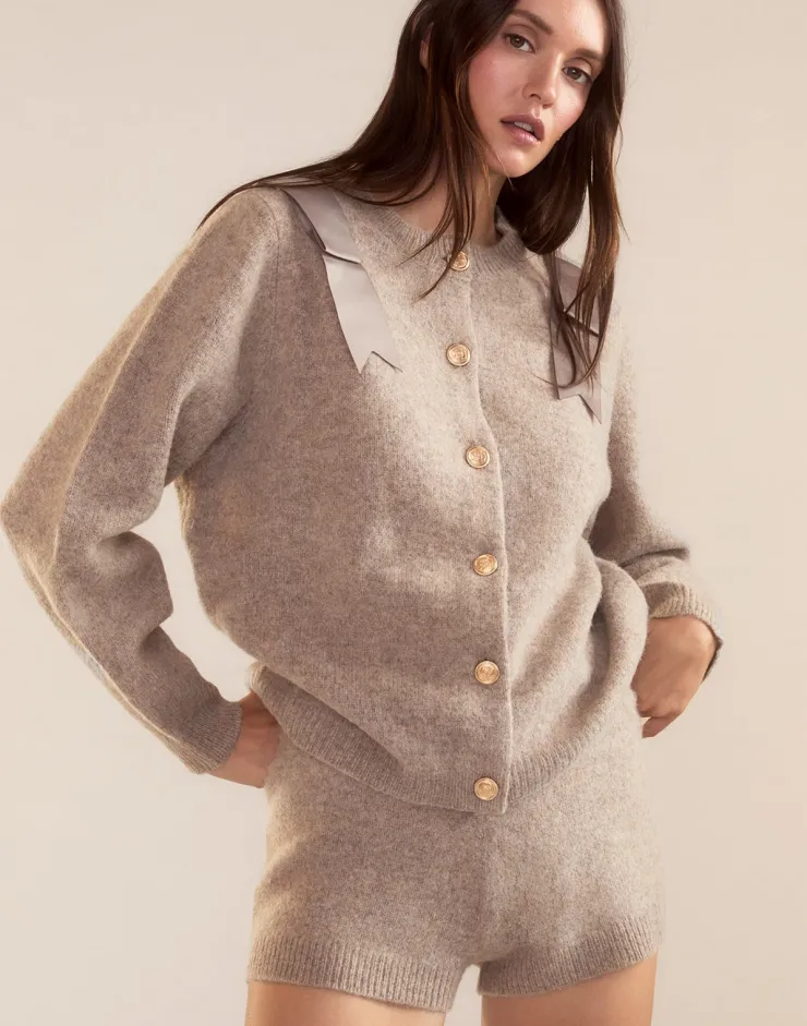 Fashion Ivy Wool Cardigan In Sweaters
