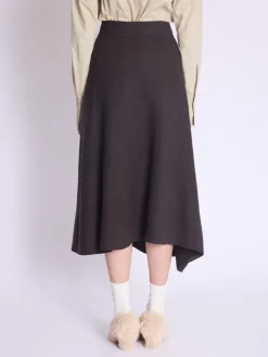 New Janka Trapeze Belted Midi Skirt In Skirts