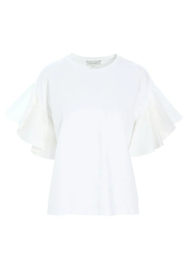 New Jenthy Top In Netural White *FINAL SALE* Basics And Tees