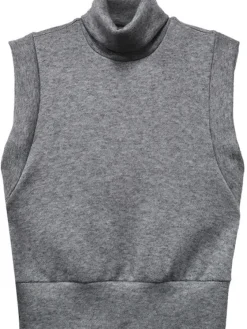 New Jodie Sleeveless Sweatshirt In Grey Sweaters
