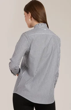 Fashion Kelsey Stripe Top In And White Basics And Tees|Blouses