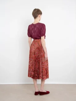 Discount Kim Skirt In Paisley Dotted Skirts