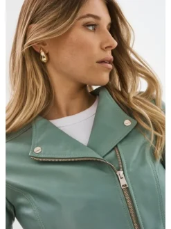 Fashion Kirsi Cropped Biker Jacket In All Outerwear