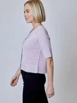Online Lurex Button Down Sweater In Sweaters