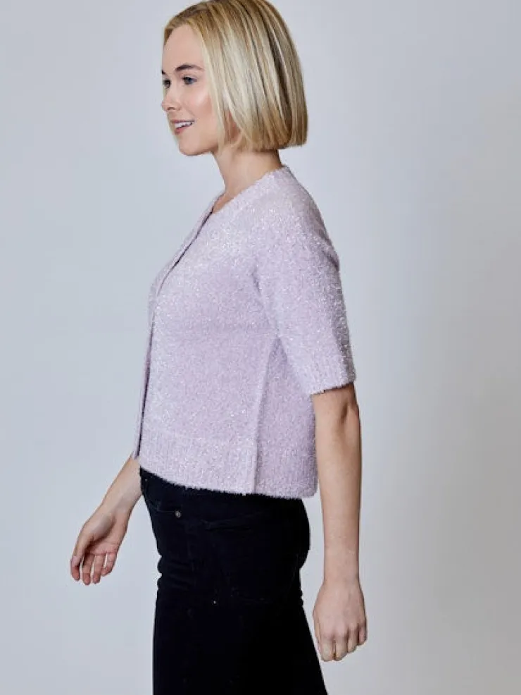Online Lurex Button Down Sweater In Sweaters