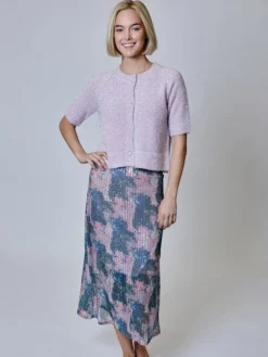 Online Lurex Button Down Sweater In Sweaters