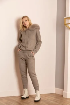 Online Madilyn Hooded Sweater With Detachable Faux Fur Trim In Shop All Athleisure|Shop All Matching Sets