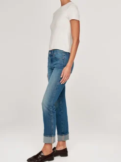Online Mara Straight Ankle Denim In Denim
