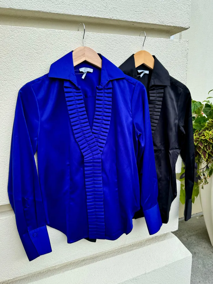 Hot Maya Long Sleeve Blouse In Blouses