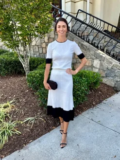 Outlet Medora Sweater In Black And Ivory Sweaters