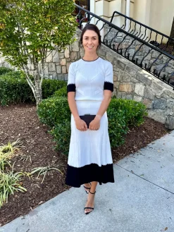 Outlet Medora Sweater In Black And Ivory Sweaters