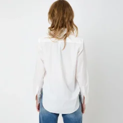 Clearance Mia Ruffle Front Shirt In Blouses
