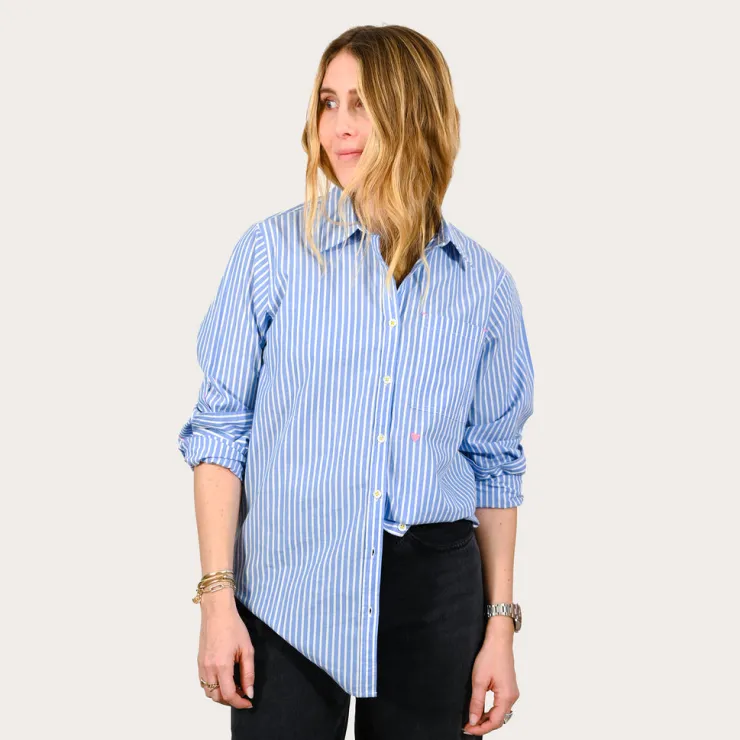 Sale Mia Shirt In /White Stripe Blouses