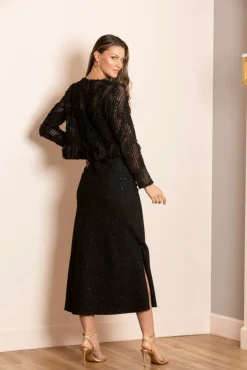 Fashion Michelle Lurex Trumpet Skirt In Special Occasion Dresses|Skirts