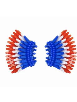 Best Micro Madeline Earring In Red/White/Blue Earrings