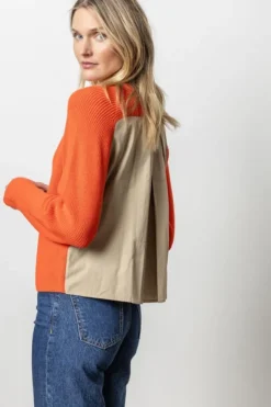 New Mixed Media Sweater In Sweaters