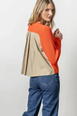 New Mixed Media Sweater In Sweaters