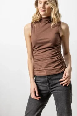 Online Mock Neck Tank In Basics And Tees