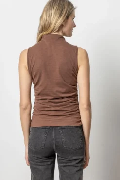 Online Mock Neck Tank In Basics And Tees