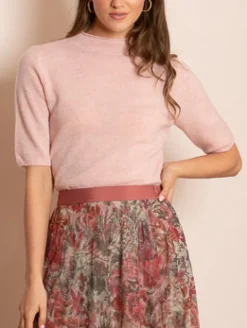 Clearance Mya Cashmere Mock Neck Sweater In Sweaters
